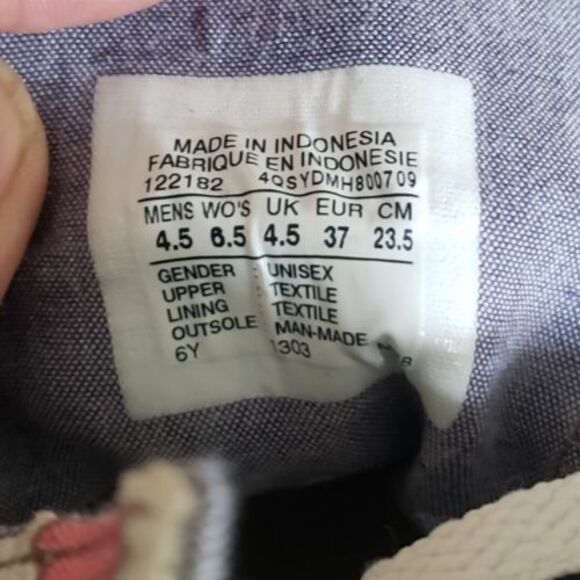 Converse Chuck Taylor All Star Shoes Women's Size 6.5 American Flag High Top - Picture 11 of 12